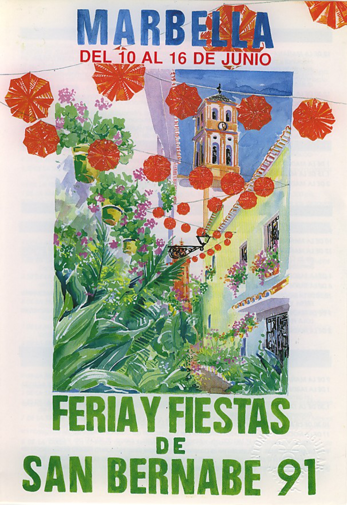 Feria y Fiestas de San Bernabé 1991 Marbella